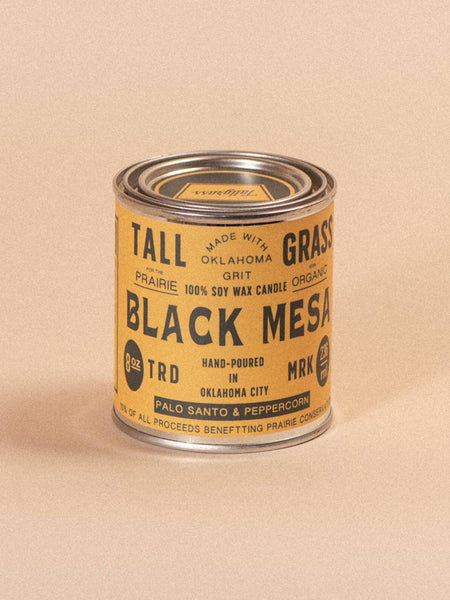 Black Mesa: Palo Santo + Peppercorn Soy Wax Candle: 4 oz