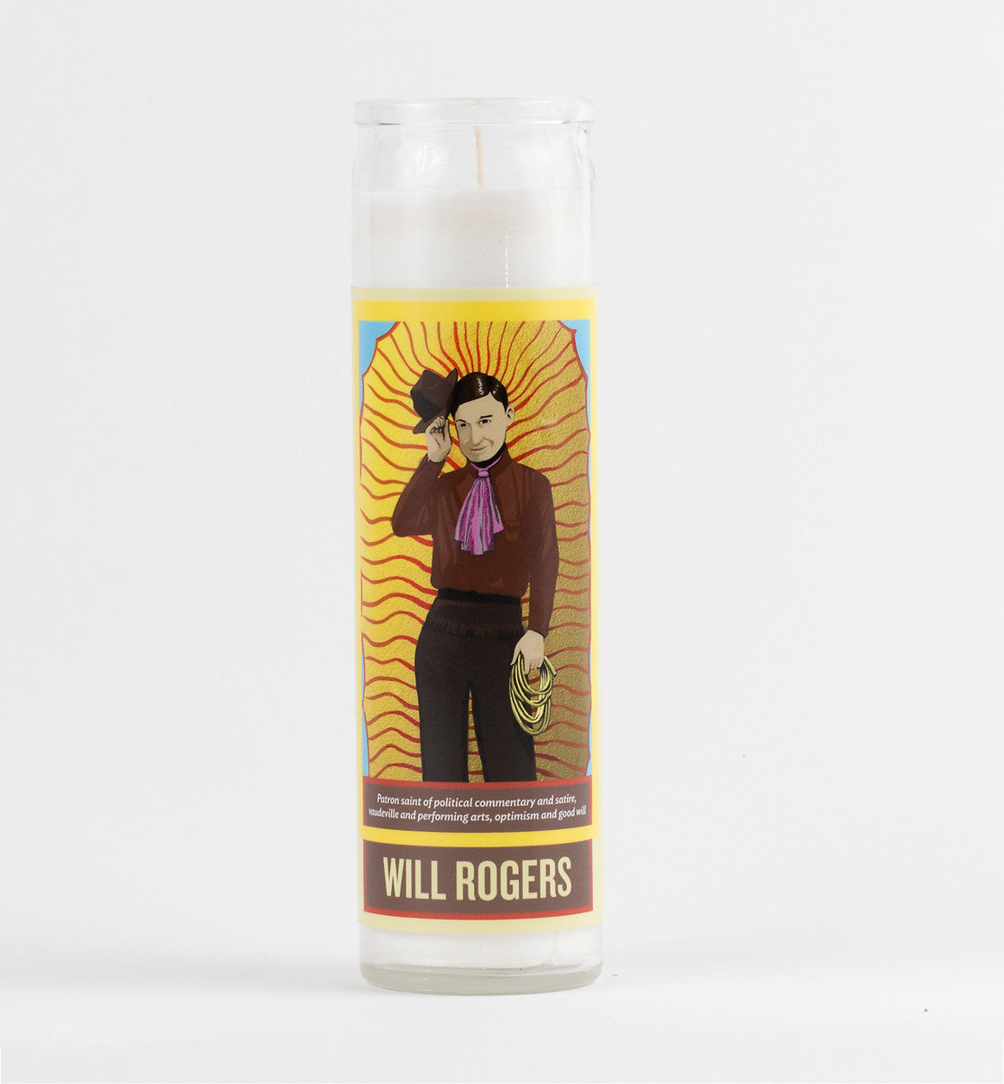 Legends of This Land - Will Rogers Candle