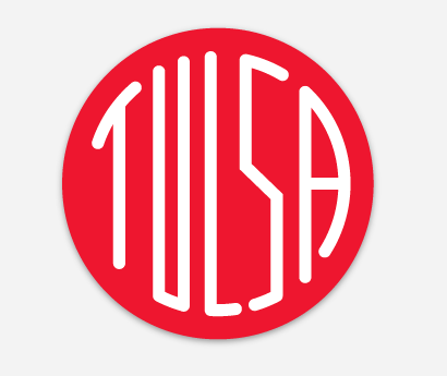 Tulsa Circle Sticker